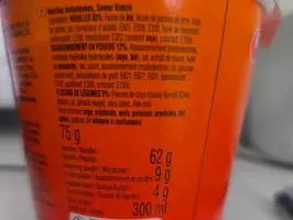 Instant Noodles Kimchi cup 75 g