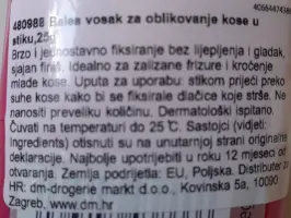 Stick styling vosak za kosu 25 g