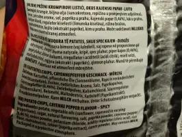 Čips rebrasti vatreno ljuti 120 g
